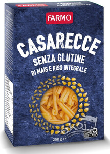 Makaron casarecce kukurydziano-ryżowy bezglutenowy 250g Farmo