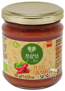 Pesto Calabrese bezglutenowe BIO 185g Pasta Natura Anima Bio