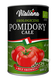 Pomidory całe bez skórki BIO 400g Vitaliana