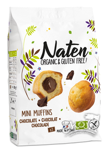 Mini muffinki z nadzieniem czekoladowym bezglutenowe BIO 200g Naten