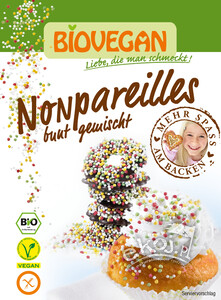 Posypka cukrowa bezglutenowa kolorowe perełki EKO 35 g Bio Vegan