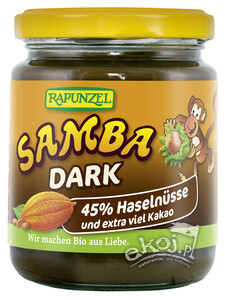Krem orzechowo-czekoladowy Samba Dark EKO 250 g Rapunzel