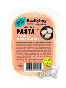 Bezrybna pasta łososiowa ze szczypiorkiem 125g Bezmięsny