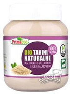 Tahini naturalne bezglutenowe BIO 350g Primaeco