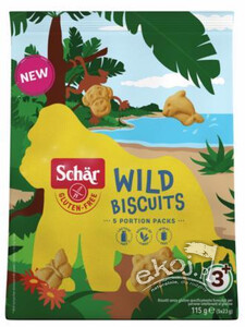 Wild biscuits - ciasteczka bezglutenowe 115g Schar