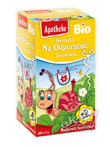 Herbatka dla dzieci na odporność TRUSKAWKA po 9 miesiącu BIO (20x2g) 40g Apotheke