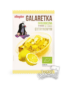 Galaretka o smaku cytrynowym bez żelatyny bezglutenowa EKO 40 g Amylon