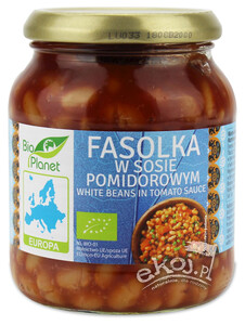 Fasolka w sosie pomidorowym BIO 360g Bio Planet
