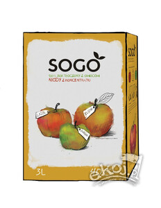 Sok jabłkowy półsłodki 3l SOGO