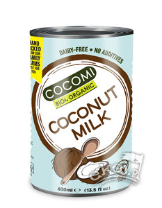 Coconut milk - napój kokosowy bez gumy guar (17% tłuszczu) BIO 400ml Cocomi