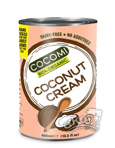 Krem kokosowy bez gumy guar bez dodatku cukrów BIO 400ml Cocomi