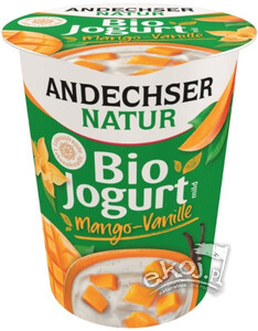 Jogurt mango-wanilia 3,8% tł. BIO 400g Andechser