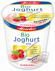 Jogurt malinowy bez laktozy 3,5% tł. BIO 150g Heirler
