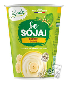 Deser sojowy bananowy bezglutenowy BIO 400g Sojade