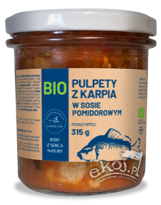 Pulpety z karpia w sosie pomidorowym BIO 315g Gospodarstwo Rybackie Zawólcze