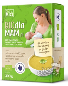 Zupa jarzynowa dla dzieci 7mc i kobiet w ciąży mrożona BIO 300g 2beBIO