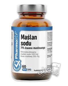 Maślan sodu (500mg) bezglutenowy 60 kapsułek Pharmovit