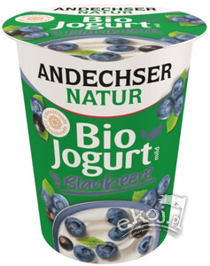 Jogurt borówkowy 3,8% tłuszczu BIO 400g Andechser