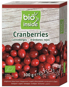 Żurawina mrożona bezglutenowa BIO 300g Bio Inside
