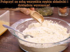 Połączyć sypkie składniki