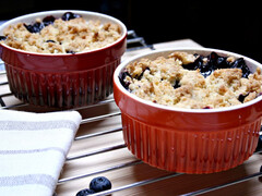Borówkowe crumble