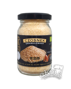 Czosnek granulowany bezglutenowy BIO 120g Pięć Przemian
