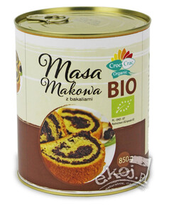 Masa makowa z bakaliami BIO 850g Croc Crac