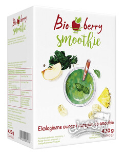 Smoothie mieszanka zielona mrożona BIO 420g Bio Berry