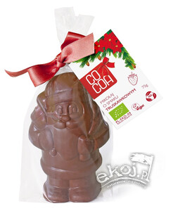 Mikołaj o smaku truskawkowym BIO 75g Cocoa