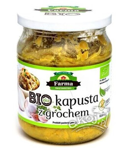 Kapusta z grochem BIO 420g Farma Świętokrzyska
