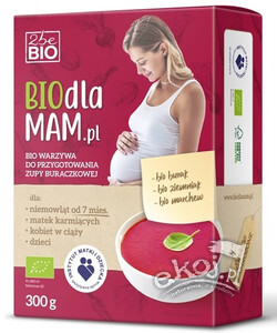 Zupa buraczkowa dla dzieci 7mc i kobiet w ciąży mrożona BIO 300g 2beBIO