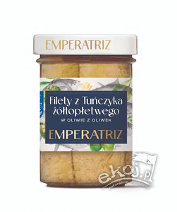 Tuńczyk żółtopłetwy filety msc w oliwie z oliwek 180g (120g) Emperatriz