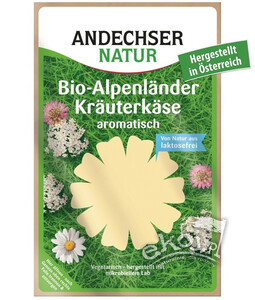 Ser alpejski z ziołami w plastrach 50% tł. BIO 150g Andechser