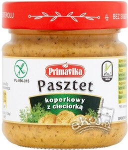 Pasztet koperkowy z cieciorką 170g Primavika