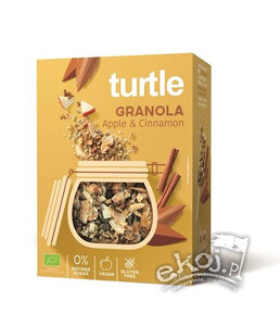 Granola jabłko - cynamon bezglutenowa BIO 350g Turtle