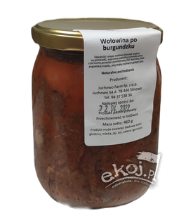 Wołowina po burgundzku BIO 460g Juchowo