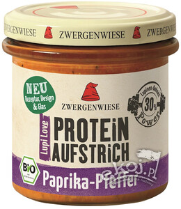 Pasta proteinowa z papryką i pieprzem bezglutenowa BIO 135g Zwergenwiese