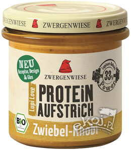 Pasta proteinowa z cebulą i czosnkiem bezglutenowa BIO 135g Zwergenwiese