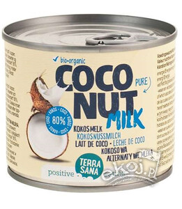 Coconut milk Terrasana - napój kokosowy puszka 22% BIO 200ml