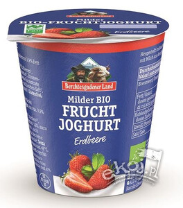 Jogurt truskawkowy bezglutenowy BIO 150g Berchtesgadener Land