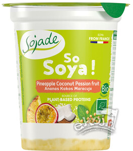 Produkt sojowy ananas-kokos-marakuja bezglutenowy EKO 125g Sojade