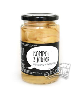 Kompot z jabłek 630g Folwark Wąsowo