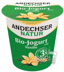 Jogurt waniliowy 3,8% tł. BIO 150g Andechser