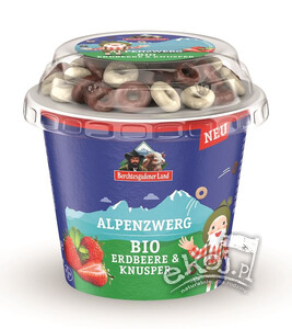 Jogurt truskawkowy z chrupkami czekoladowymi BIO 137g Berchtesgadener Land