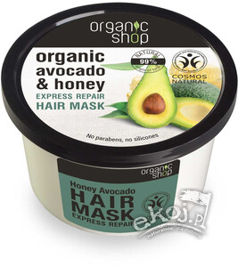 Maska do włosów ekspresowo regenerująca miodowe awokado 250ml Organic Shop