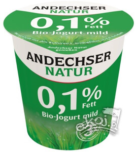 Jogurt naturalny 0,1% tł. BIO 150g Andechser