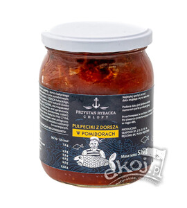 Pulpety z dorsza w sosie pomidorowo-octowym 520g Przystań rybacka Chłopy