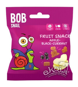 Przekąska jabłko-czarna porzeczka 20g Bob Snail