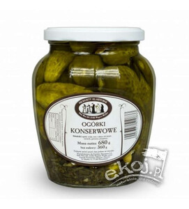 Ogórki konserwowe 680g Produkty Klasztorne