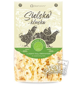 Makaron Sielska Kluska z jajami od kur zielononóżek fala BIO 250g Bartolini